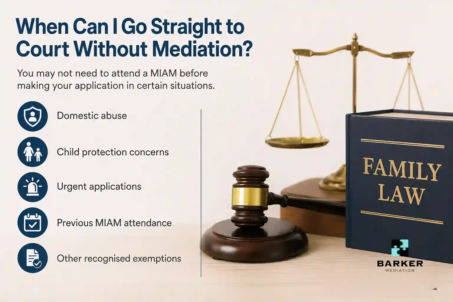 When Can I Go Straight to Court Without Mediation Northamptonshire?