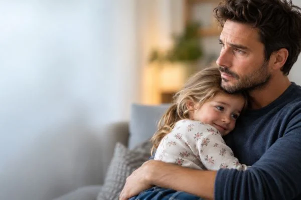 image of man and his child Northamptonshire